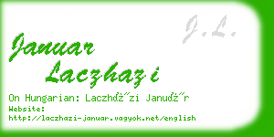januar laczhazi business card